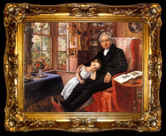 framed  Sir John Everett Millais James Wyatt and His Granddaughter, ta009-2
